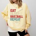 Eat Sleep Baseball Repeat Bat Ball Player Fan Comfort Colors Sweatshirt Blue Spruce Eat Sleep Baseball Repeat Bat Ball Player Fan Comfort Colors Sweatshirt Blue Spruce
