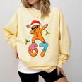 Gingerbread Six Seven 67 Ice Cream Drip Baseball Comfort Colors Sweatshirt Blue Spruce Gingerbread Six Seven 67 Ice Cream Drip Baseball Comfort Colors Sweatshirt Blue Spruce