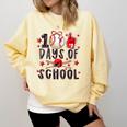 Happy 100 Days Of School Baseball Girls Coquette Bow Teacher Comfort Colors Sweatshirt Blue Spruce Happy 100 Days Of School Baseball Girls Coquette Bow Teacher Comfort Colors Sweatshirt Blue Spruce