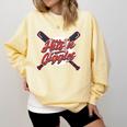 Hits 'n Giggles Baseball Player Women Baseball Mom Mother Comfort Colors Sweatshirt Blue Spruce Hits 'n Giggles Baseball Player Women Baseball Mom Mother Comfort Colors Sweatshirt Blue Spruce