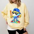 Ice Cream Baseball Drip Spots Sprinkle For Boys Youth Kids Comfort Colors Sweatshirt Blue Spruce Ice Cream Baseball Drip Spots Sprinkle For Boys Youth Kids Comfort Colors Sweatshirt Blue Spruce