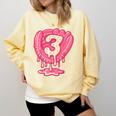 Ice Cream Baseball Glove 3rd Birthday Edition Comfort Colors Sweatshirt Blue Spruce