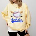 Kids 8th Baseball Birthday Party Boys Sport Fan 8 Years Old Comfort Colors Sweatshirt Blue Spruce Kids 8th Baseball Birthday Party Boys Sport Fan 8 Years Old Comfort Colors Sweatshirt Blue Spruce