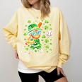 Leprechaun Playing Baseball Happy St Patricks Day Men Boys Comfort Colors Sweatshirt Blue Spruce Leprechaun Playing Baseball Happy St Patricks Day Men Boys Comfort Colors Sweatshirt Blue Spruce