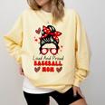 Loud And Proud Baseball Mom Messy Bun Leopard Mother Day Comfort Colors Sweatshirt Blue Spruce Loud And Proud Baseball Mom Messy Bun Leopard Mother Day Comfort Colors Sweatshirt Blue Spruce