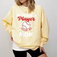 Mother's Day Baseball Mom Comfort Colors Sweatshirt Blue Spruce