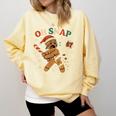 Oh Snap Gingerbread 67 Meme Baseball Christmas Xmas Comfort Colors Sweatshirt Blue Spruce Oh Snap Gingerbread 67 Meme Baseball Christmas Xmas Comfort Colors Sweatshirt Blue Spruce
