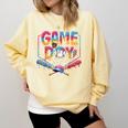 Retro Game Day Baseball Ice Cream Drip For Men Boy Kids Comfort Colors Sweatshirt Blue Spruce Retro Game Day Baseball Ice Cream Drip For Men Boy Kids Comfort Colors Sweatshirt Blue Spruce