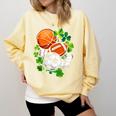 St Patricks Day Shamrock Basketball Baseball Football Soccer Comfort Colors Sweatshirt Blue Spruce St Patricks Day Shamrock Basketball Baseball Football Soccer Comfort Colors Sweatshirt Blue Spruce