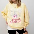 Strike Out Breast Cancer Baseball Warrior Comfort Colors Sweatshirt Blue Spruce