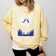 Twilight HOA HOA HOA Vampire Baseball Moonlight Movie Comfort Colors Sweatshirt Blue Spruce