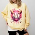 Women's Valentines Day Baseball Boys Ice Cream Drip Heart Youth Kids Comfort Colors Sweatshirt Blue Spruce Women's Valentines Day Baseball Boys Ice Cream Drip Heart Youth Kids Comfort Colors Sweatshirt Blue Spruce