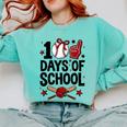 100 Days Of School Coquette Bow Baseball 100th Day Girl Kid Comfort Colors Sweatshirt Butter 100 Days Of School Coquette Bow Baseball 100th Day Girl Kid Comfort Colors Sweatshirt Butter
