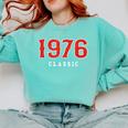 50 Year Old 1976 Classic Baseball Fan 50th Birthday Comfort Colors Sweatshirt Butter