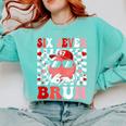 6 7 Bruh Six Seven Valentine Heart Baseball Comfort Colors Sweatshirt Butter 6 7 Bruh Six Seven Valentine Heart Baseball Comfort Colors Sweatshirt Butter