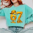 67 Brain Rot Meme Baseball Ice Cream Drip For Kids & Teens Comfort Colors Sweatshirt Butter 67 Brain Rot Meme Baseball Ice Cream Drip For Kids & Teens Comfort Colors Sweatshirt Butter