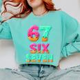 67 Ice Cream Drip Baseball Six Seven 6-7 Meme Teen Boy Comfort Colors Sweatshirt Butter 67 Ice Cream Drip Baseball Six Seven 6-7 Meme Teen Boy Comfort Colors Sweatshirt Butter