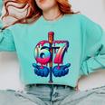 Baseball Bat Hands Drip 67 Six Seven Gen Alpha Slang Meme Comfort Colors Sweatshirt Butter