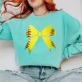 Baseball Bow Baseball Mom Women Baseball Mama Comfort Colors Sweatshirt Butter Baseball Bow Baseball Mom Women Baseball Mama Comfort Colors Sweatshirt Butter