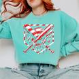 Baseball Candy Cane Christmas Baseball Ice Cream Drip Boys Comfort Colors Sweatshirt Butter Baseball Candy Cane Christmas Baseball Ice Cream Drip Boys Comfort Colors Sweatshirt Butter