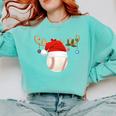 Baseball Christmas Reindeer Santa Hat Sports Player Xmas Comfort Colors Sweatshirt Butter Baseball Christmas Reindeer Santa Hat Sports Player Xmas Comfort Colors Sweatshirt Butter