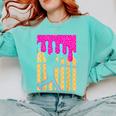 Baseball Drip Bat Boys Ice Cream American Flag 4th Of July Comfort Colors Sweatshirt Butter Baseball Drip Bat Boys Ice Cream American Flag 4th Of July Comfort Colors Sweatshirt Butter