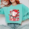 Baseball Drip Ice Cream Boys Kids Youth Valentines Comfort Colors Sweatshirt Butter