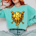 Baseball Drip Ice Cream Camo Cool Comfort Colors Sweatshirt Butter Baseball Drip Ice Cream Camo Cool Comfort Colors Sweatshirt Butter