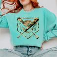 Baseball Drip Ice Cream Camo Home Plate Bats Sports Game Day Comfort Colors Sweatshirt Butter Baseball Drip Ice Cream Camo Home Plate Bats Sports Game Day Comfort Colors Sweatshirt Butter