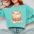 Baseball Drip Ice Cream Melting Illustration Comfort Colors Sweatshirt Butter Baseball Drip Ice Cream Melting Illustration Comfort Colors Sweatshirt Butter