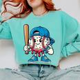 Baseball Drippy Style Apparel For Boys Youth Cool Baseball Comfort Colors Sweatshirt Butter Baseball Drippy Style Apparel For Boys Youth Cool Baseball Comfort Colors Sweatshirt Butter
