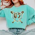 Baseball Ice Cream Drip 67 Camo Six Seven Meme Comfort Colors Sweatshirt Butter