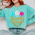 Baseball Lifestyle Baseball Drip Icecream Comfort Colors Sweatshirt Butter