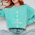Baseball Math 6 4 3 2 Double Play Cute Softball Game Premium Tri-Blend Comfort Colors Sweatshirt Butter Baseball Math 6 4 3 2 Double Play Cute Softball Game Premium Tri-Blend Comfort Colors Sweatshirt Butter