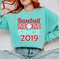 Baseball Mom Since 2019 Comfort Colors Sweatshirt Butter Baseball Mom Since 2019 Comfort Colors Sweatshirt Butter