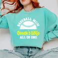 Baseball Mom Coach's Wife All In One Sports Player Coach Comfort Colors Sweatshirt Butter Baseball Mom Coach's Wife All In One Sports Player Coach Comfort Colors Sweatshirt Butter