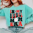 In My Baseball Mom Era Groovy Mom Comfort Colors Sweatshirt Butter
