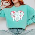 Baseball Mom Heart Comfort Colors Sweatshirt Butter Baseball Mom Heart Comfort Colors Sweatshirt Butter