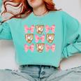 Baseball Mom Sister Tween Teen Girl Girly Pink Bow Preppy Comfort Colors Sweatshirt Butter