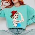 Baseball Mom Woman Baseball Sport Lover Comfort Colors Sweatshirt Butter