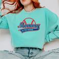Baseball Mommy Of The Rookie Mom Birthday Baseball Comfort Colors Sweatshirt Butter