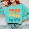Baseball Moms Against Baseball Pants Groovy Softball Comfort Colors Sweatshirt Butter