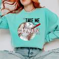 Baseball Moms Cute Take Me To The Ballpark Sports Athletic Comfort Colors Sweatshirt Butter