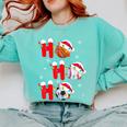 Basketball Baseball Soccer Christmas Ho Ho Ho Santa Xmas Comfort Colors Sweatshirt Butter Basketball Baseball Soccer Christmas Ho Ho Ho Santa Xmas Comfort Colors Sweatshirt Butter