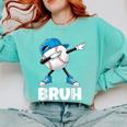 Boys Baseball Graphic Tee Teen Apparel Cute Meme Bruh Comfort Colors Sweatshirt Butter