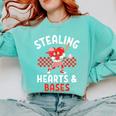 Boys Baseball Valentines Day Stealing Hearts Valentine Kids Comfort Colors Sweatshirt Butter Boys Baseball Valentines Day Stealing Hearts Valentine Kids Comfort Colors Sweatshirt Butter