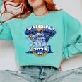Champions 2025 Baseball Retro Athletic Celebration Theme Comfort Colors Sweatshirt Butter