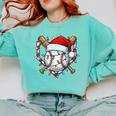 Christmas Baseball Santa Hat For Baseball Players Fans Comfort Colors Sweatshirt Butter Christmas Baseball Santa Hat For Baseball Players Fans Comfort Colors Sweatshirt Butter