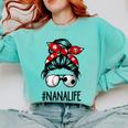 Classy Nana Life Soccer Messy Bun Baseball Mother's Day Comfort Colors Sweatshirt Butter Classy Nana Life Soccer Messy Bun Baseball Mother's Day Comfort Colors Sweatshirt Butter