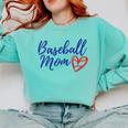 Cute Baseball Mom Heart Matching Mama Mother's Day Women's Comfort Colors Sweatshirt Butter Cute Baseball Mom Heart Matching Mama Mother's Day Women's Comfort Colors Sweatshirt Butter
